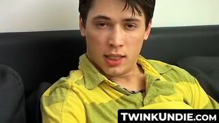 TwinkUndie.com - Sexy twink Kyle Valasek's undie wank and hot cum splash