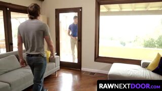 RawNextDoor.com - River Elliot shoves his raw cock passionately inside Tom Faulk's as