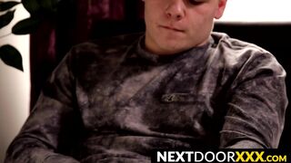 NextDoorXXX.com - Handsome jock manhandles his fat cock in a jerk off scene