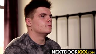 NextDoorXXX.com - Handsome jock manhandles his fat cock in a jerk off scene