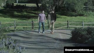 DisruptiveMovie.com - Andrew Miller toys with stepbros Trevor Harris and Elliot Finn'