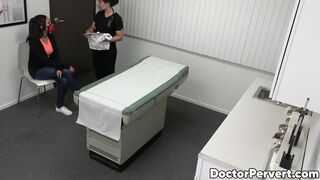 Busty Asian babe Madi Laine craves to taste her doctors massive cock during a checkup