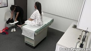 Busty Asian babe Madi Laine craves to taste her doctors massive cock during a checkup