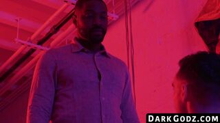 DarkGodz.com - Ebony male's domination of a petite gay in a raw, interracial pounding