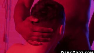 DarkGodz.com - Ebony male's domination of a petite gay in a raw, interracial pounding