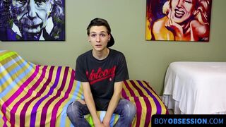 BoyObsession.com - Trey Bentley's new cute horny twink interview and solo fun