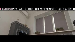 Baberotica VR - Solo brunette girl Christina masturbating with pink sex toy in VR.