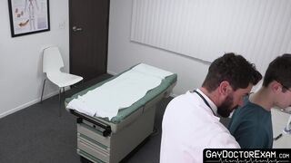 Gorgeous Dakota Lovell gets his ass an personal injection from horny doctor Chris Dam