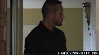 FamilyPornSite.com - Forbidden father-son bedroom action: raw and intense