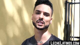 LecheLatinos.com - Stunning young Latino barebacked by a stranger in a raw, intense f