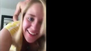 Look into the Camera, Big Tits and Ass in Amateur College Doggy Style Video