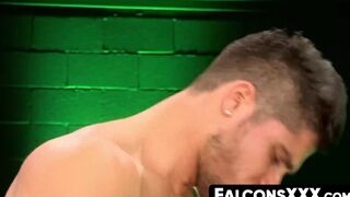 FalconsXXX.com - Naughty hunk gets his asshole drilled by a sex toy and a big cock