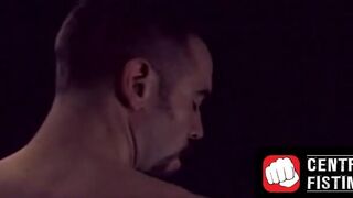 CentralFisting.com - Muscular stud self-fists and masturbates to a cum-filled climax