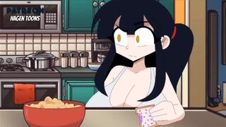 Hagen Toons animated boobs milk