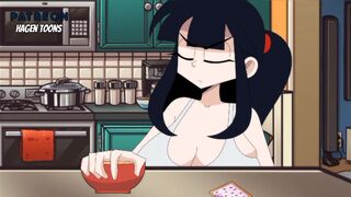 Hagen Toons animated boobs milk