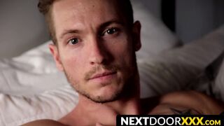 NextDoorXXX.com - Jock's precum drips as he strokes his big boner solo