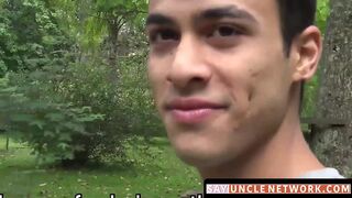 SayUncleNetwork.com - Latino twink's gay sex initiation with raw dick action