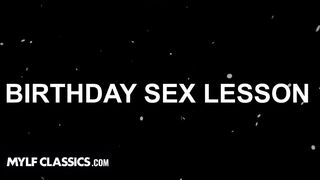 Lucky Stud Gets Sex Lessons From His Perfect Assed Step Mommy Who Swallows His Cum For His Birthday