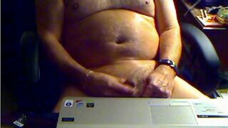 Grandpa Cums, Tastes It on Cam