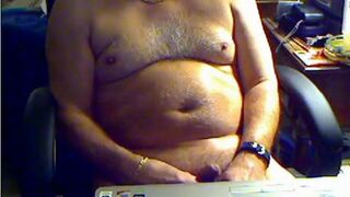 Grandpa Cums, Tastes It on Cam