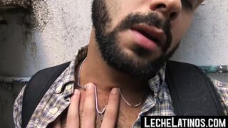 LecheLatinos.com - Handsome hairy Latino barebacked and facialized for cash in a nast