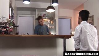 DaddyBreeding.com - Horny cock rider Andres likes taking it up his tight rear until c