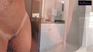 Filthy MILF Drains Fat Dick In The Shower - Richelle Ryan