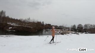 Nude Skiing Solo Female With Tattoos