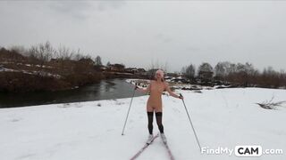 Nude Skiing Solo Female With Tattoos