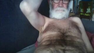 Grandpa Stroking on Webcam