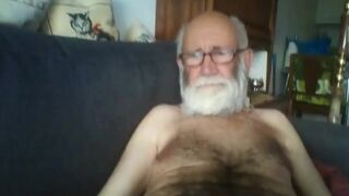 Grandpa Stroking on Webcam