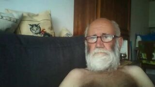 Grandpa Stroking on Webcam