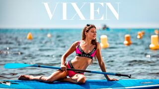 Vixen - Sensual teen Talia Mint looks amazingly hot with a curved dick inside