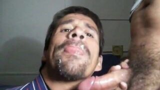 Sub Deepthroats Dom's Huge Cock