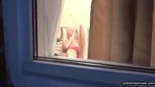 My stepsister caught with a long dong (voyeur)