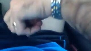 Married Daddy Gets a Helping Hand in the Car