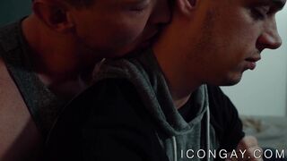 Hot gays Michael Delray and Pierce Paris in sensual anal sex