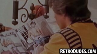 RetroDudes.com - Attractive Lee shoots a massive load after intense jerking