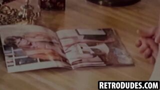 RetroDudes.com - Attractive Lee shoots a massive load after intense jerking