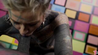 Tattoo couple hard pov anal sex