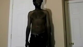 JoeSchmoeXXX.com - Hung black guy Jay pumps a huge load of cum from his monster dick