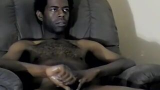 JoeSchmoeXXX.com - Hung black guy Jay pumps a huge load of cum from his monster dick