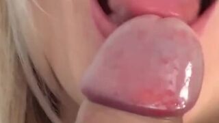 American MILF Gives a Good Deep-Throat Blowjob