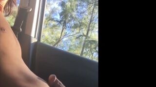 RealAltGuys.com - Sexy amateur films himself jacking and stroking his cock in his car