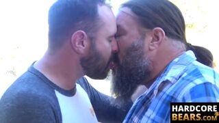 HardcoreBears.com - Outdoor bareback breeding intensely with Gene Wade and Butch Spen