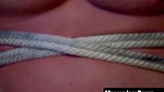 MuscleJockBound.com - BDSM whipping session for an incredibly buff hunk in a dark and