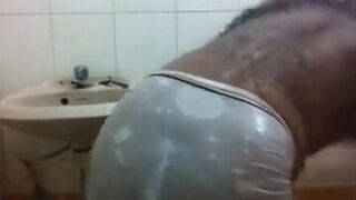 Big-Cock Indian Daddy Showers His Huge Man Meat