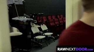 RawNextDoor.com - Gabriel Cross and Mikey Junior in a warehouse doggystyle romp