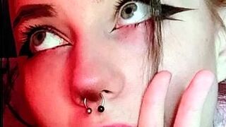 tiktok ahegao teen cum tribute