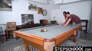 My cute stepson Troye Jacobs gave me a pool table so I gave him my yummy cum